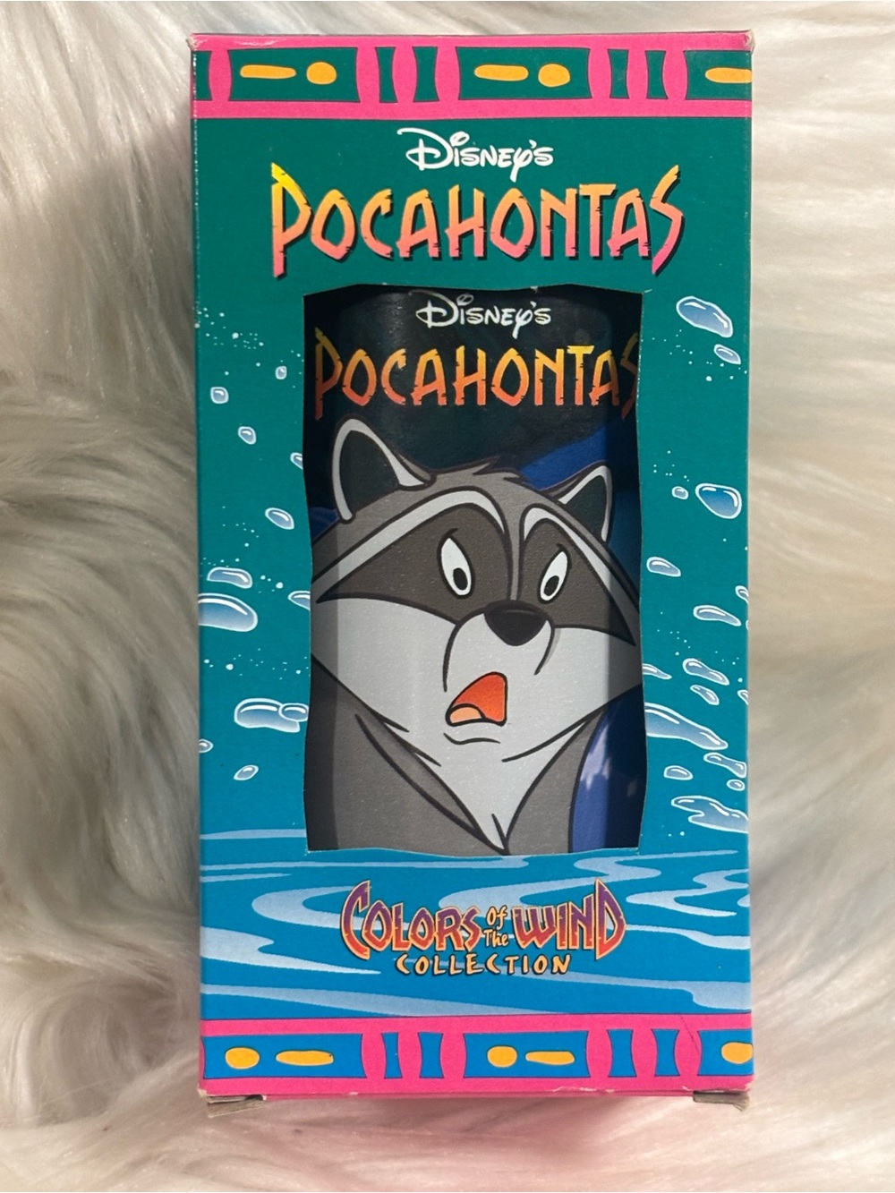 1994 Burger King Disney POCAHONTAS, Meeko and Flit/Glass-NIB